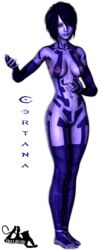 3d artificial_intelligence cortana cortana_v1 halo_(game) halo_(series) idelacio purple_body