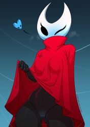 1girls 2_horns alternate_body_type alternate_breast_size arthropod artist_name big_ass big_breasts big_butt black_body black_skin breasts bubble_ass bubble_butt bug bug_girl chrysalisdraws female female_only hollow_knight hollow_knight:_silksong hornet_(hollow_knight) large_ass large_breasts large_butt silksong