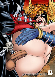 anal angela angela_(marvel) dark-skinned_male dark_skin faceless_male female image_comics interracial leandro_comics male marvel marvel_comics spawn spawn_(series)