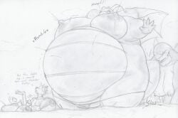 absurd_res anthro ball barely_visible_genitalia barely_visible_vulva beach_ball belly belly_expansion belly_inflation big_belly big_breasts bikini bikini_bottom_only blackfox85 blowing bodily_fluids breast_expansion breasts canid canine close_to_bursting clothing dialogue dragonite expansion feebas female female_focus feral fox fox_spirit generation_1_pokemon generation_3_pokemon genitals gin_(blackfox85) group heart_symbol hi_res huge_belly huge_breasts huge_thighs hyper hyper_belly hyper_breasts imminent_popping inflatable inflation kyogre lactating larger_female leaking legendary_pokemon liquid_inflation looking_up male mammal mew_(pokemon) monochrome mostly_nude motion_lines nintendo nipples nozzle_on_tail oblivious open_mouth partially_submerged pokeball pokemon pokemon_(species) pool_float rumbling_stomach sea size_difference sloshing_butt spherical_inflation straining string_bikini swimwear tail tail_expansion tail_inflation thick_thighs traditional_media_(artwork) two-piece_swimsuit vulva water water_inflation wet wet_body wings worried_look