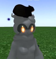 3d 3d_(artwork) 3d_animation adorable alizora cat_on_head cute feline female legendary_pokemon marshadow maxwell_the_carryable_cat maxwell_the_cat mythical_pokemon pet pokemon pokemon_(species) pussycat small_breasts tagme video