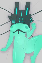 artist_request breasts female laying_down laying_on_bed machine mechanical mindflayer_(ultrakill) nude nude_female pussy robot_girl ultrakill