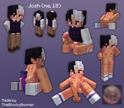 3d :3 anus blocky_body blush cubic_body cubic_breasts dildo femboy gay josh_(theblockygooner) male_focus masturbation minecraft minecraft_skin penis self_insert self_upload socks spread_ass sweater sweater_vest tagme theblockygooner