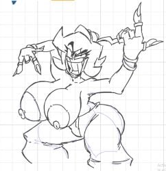 1girls annie_bell antonblast areolae ass ass_from_the_front ass_visible_through_thighs big_ass big_belly big_breasts big_butt breasts breasts_out bubble_ass bubble_butt cap female huge_ass huge_breasts huge_hips huge_thighs large_ass large_breasts pants ring sillychubbytoad smile solo solo_female summitsphere teeth thick_ass thick_thighs white_background whiteboardfox wide_hips