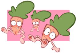 animate_inanimate blush carrot female genitals hi_res humanoid labbit1337 living_carrot not_furry object_shows paws simple_background sitting smile solo teeth vulva