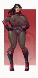 big_breasts bodysuit breasts busty devil_hs female female_focus hourglass_figure huge_breasts large_breasts nylons see-through see-through_clothing star_wars tagme wide_hips