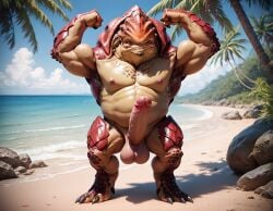 abs ai_generated alien armpits balls bara big_balls big_muscles big_nipples big_pecs big_penis booster_rex brown_body daddy dilf erection flexing gay huge_balls huge_cock huge_muscles humanoid hunk krogan male male_only mass_effect multicolored_body muscular muscular_humanoid muscular_male navel nipples nude orgasm pecs penis red_body signature solo