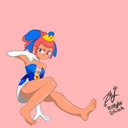 1girls ass ass_focus brawl_stars feet female_only foot_fetish foot_focus pointing_at_foot princess_shelly shelly_(brawl_stars) sole_female soles zilly