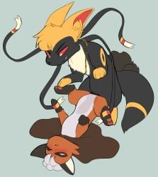 2025 absurd_res alternate_form animal_genitalia animal_vulva black_body black_fur blush canine_genitalia canine_vulva chest_tuft cloak clothed clothed_feral clothing deep_penetration digital_drawing_(artwork) digital_media_(artwork) dominant dominant_feral dominant_male duo eeveelution fangs female female_penetrated feral feral_on_feral feral_penetrated feral_penetrating feral_penetrating_feral fur fur_markings generation_2_pokemon generation_6_pokemon generation_8_pokemon genitals hand_holding head_back hi_res holding_leg hybrid inner_ear_fluff interspecies jewelry looking_down looking_down_at_partner looking_pleasured lying male male/female male_penetrating male_penetrating_female markings multicolored_body multicolored_fur narrowed_eyes necklace nickit nintendo on_back one_eye_closed open_mouth open_smile paws penetration penile penile_penetration pokemon pokemon_(species) porldraws quadruped red_eyes red_sclera ribbons_(anatomy) sex smile sylveon teeth three-quarter_view tongue_showing tuft umbreon vaginal_penetration vulva white_body white_fur x-ray_view