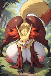 ai_generated big_ass big_breasts delphox gigantic_ass gigantic_breasts huge_ass huge_breasts hunkbsaa mass massive_ass massive_breasts pokemon quality