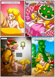 1boy 1girls anus ass balls barefoot bbmbbf bed blush bowser breasts comic cowgirl_position cum cum_in_pussy cum_inside cum_on_penis cum_on_tongue doggy_style female licking licking_penis male male/female mario_(series) nintendo nipples oral oral_sex palcomix penis princess_peach pussy sex the_mushroom_kingdom_secret_(comic) vaginal vaginal_penetration vaginal_sex