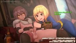 animated anna_anon big_testicles cum cum_in_mouth english_voice_acting fallout fellatio ghoul_(fallout) handjob mp4 penis raytracingva rinkegato sound tagme testicles text uncensored vault_girl video voice_acted