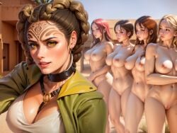 5girls ai_generated lust_goddess nutaku nymeria_(lust_goddess)