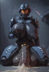 ai_generated armor armored_female civitai cock_ring cum cumming ejaculation excessive_cum female_spartan_(halo) fully_clothed futa_only futanari gold_jewelry halo_(game) halo_(series) helmet helmet_covering_face highres holding_breast huge_balls huge_breasts huge_cock huge_nipples hyper_penis lactating lactation large_balls large_penis large_testicles nipple_bulge nipples nipples_visible_through_clothing on_floor sitting spartan_(halo) squeezing_breast thick_penis video_game video_game_character video_game_franchise video_games