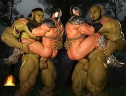 3d abs ambush anal anal_sex arm_hair armor ass back_muscles bald balls bara beard big_balls big_dom_small_sub big_muscles big_pecs big_penis black_hair body_hair campfire carrying_another carrying_partner chest_hair daddy digital_media_(artwork) dilf dominant dominant_humanoid dominant_male erection facial_hair genitals green_body group hair headgear headgear_only helmet helmet_only holding_partner huge_muscles human human_on_humanoid human_penetrated humanoid humanoid_penetrating humanoid_penetrating_human humanoid_pointy_ears humansub interspecies knight larger_humanoid larger_male leg_hair male male/male male_penetrated male_penetrating male_penetrating_male mammal muscular muscular_human muscular_humanoid muscular_male nipples nude orc outside_sex pecs penetration penile penile_penetration penis penis_in_ass ponytail pubes sex sideburns silverjay size_difference smaller_human smaller_male smaller_penetrated stand_and_carry_position standing standing_sex submissive submissive_human submissive_male tusks warrior