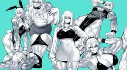 1girls abs ass ass bare_arms bare_legs bare_shoulders bare_thighs big_ass big_breasts big_butt blonde_hair bra bunny_ears bunny_tail bunnysuit chinese_clothes clothed clothing color dress female female_focus female_only fit_female hi_res isshou_senkin kengan_(series) large_breasts light-skinned_female light_skin long_hair looking_at_viewer maid maid_outfit maid_uniform muscles muscular muscular_arms muscular_back muscular_female muscular_legs muscular_thighs office_clothing office_lady ratatatat74 sena_riko solo solo_female star:_strike_it_rich tagme tattoos thick_thighs