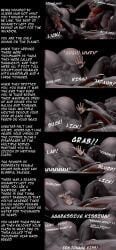 3d_(artwork) absurd_res alien alien_humanoid animal_humanoid anthro ass big_breasts big_butt black_background breast_smother breasts caption captured comic comic_panel crawling death_by_snu_snu digital_media_(artwork) dog_pile dominant dominant_female english_text female french_kissing gangbang group group_sex halo halo_(series) harem hi_res human humanoid kissing larger_female licking male male/female male_human mammal microsoft mildmeat moan offscreen_male offscreen_sex orgy orgy_landscape pile pulled_down pulled_in raised_arm reaching_out reaching_up reverse_gangbang sangheili scalie scalie_humanoid sex sharp_teeth simple_background size_difference smaller_male smothering submissive submissive_male teeth text thick_thighs tongue tongue_bath tongue_fetish tongue_out trapped trapped_in_butt whimper xbox_game_studios