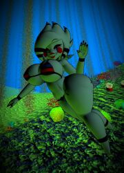 3d big_breasts bikini five_nights_at_freddy's fredina's_nightclub huge_breasts large_breasts lipstick marie_(cally3d) marionette_(fnaf) puppet_(cally3d) puppet_(fnaf) solo underwater wide_hips