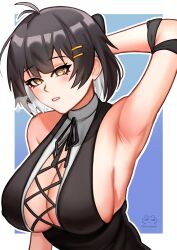 armpits big_breasts female female_rover_(wuthering_waves) pancingann sideboob wuthering_waves