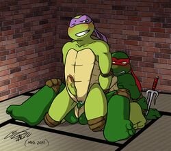 2011 2boys anal donatello furry furry_only gay incest male penis raphael rockgaara shell teenage_mutant_ninja_turtles turtle yaoi