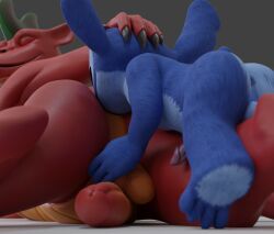 3d_(artwork) alien american_dragon:_jake_long anal animal_genitalia anthro anus ass balls blender_(artwork) blue_body blue_fur butt_sniffing closed_eyes deep_rimming digital_media_(artwork) disney dragon duo european_mythology experiment_(lilo_and_stitch) fur genitals hi_res humanoid_genitalia humanoid_penis jake_long lilo_and_stitch lying male male/male mythological_creature mythological_scalie mythology no-name-no-problem nude on_front oral penis rear_view red_body rimming scalie sex sheath size_difference small_top_big_bottom sniffing stitch_(lilo_and_stitch) tail western_dragon