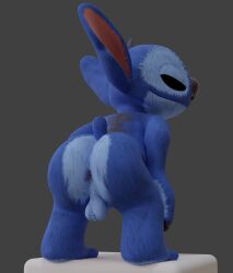 3d_(artwork) alien alternate_version_at_paywall anthro anus ass balls bent_over blender_(artwork) blue_body blue_fur digital_media_(artwork) disney experiment_(lilo_and_stitch) fur genitals hi_res lilo_and_stitch male male_focus male_only no-name-no-problem presenting presenting_hindquarters rear_view small_tail smile solo stitch_(lilo_and_stitch) tail