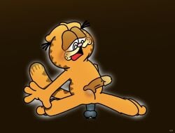 beige_fur beige_hair big_eye big_eyes blush blush_lines blushing_male blushing_profusely cat_ears cat_humanoid cat_tail crazed crazed_expression crazed_look cum cum_in_ass cum_inside dark_background dark_penis feline garfield_(series) garfield_the_cat laid male_only nickelodeon orange_body orange_fur overwhelmed paramount_pictures penis penis_out sex_toy sex_toy_in_ass sex_toy_insertion sex_toy_penetration strong tabby tabby_cat tiger_stripes white_pupils