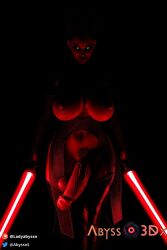 1futa 3d big_breasts big_penis breasts corruption dark_penis dark_side dickgirl futa_only futanari intersex ladyabysso light_saber looking_at_viewer natalie_portman padme_amidala partially_clothed penis pubes pubic_hair queen sith sith_eyes sith_lady sith_lord solo star_wars veiny_penis
