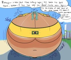 asking_for_help asking_for_more asking_viewer body_inflation brazilian_miku breasts cleavage female hatsune_miku holding_back_moans huge_breasts hyper_breasts inflation lasagnainfl spherical_inflation sunken_head sunken_limbs tagme thick_thighs vocaloid wide_hips