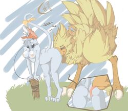 chocobo from final fantasy by classified-crud