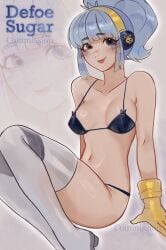 1girls 2d 2d_(artwork) 2d_artwork artist_logo artist_name belly black_eyelashes blue_bra blue_eyebrows blue_eyes blue_eyes_female blue_hair blue_hair_female blue_panties bra brawl_stars breasts commission commission_art defoesugar eyebrows eyelashes female female_focus female_only gloves gold_gloves headphones janet_(brawl_stars) jpg light-skinned_female light_skin navel panties popstar_janet small_boobs small_breasts solo solo_female solo_focus stockings stomach thick_thighs thighs tummy waist white_stockings yellow_gloves