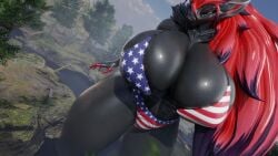 big_breasts bikini breasts cleavage emiliafert female furry huge_breasts macro pokemon pokemon_(species) tagme thick_thighs wide_hips zoroark