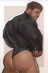 ass bara beard big_ass big_butt bubble_ass bubble_butt chris_redfield daddy dat_ass dat_butt dilf fat_ass fat_butt gay huge_ass huge_butt male male_only moustache muscular muscular_male resident_evil round_ass round_butt solo solo_focus solo_male thick_ass thick_butt tight_clothes tight_clothing waympo