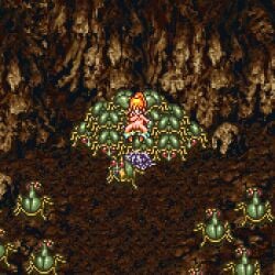 accurate_art_style after_rape after_sex after_vaginal beastiality birthing breasts cave chrono_(series) chrono_trigger cum defeated defeated_heroine egg egg_laying half_naked insectophilia insects marle monster monster_on_female pixel_animation pixel_art pussy rtf12 sprite sprite_art sprite_edit torn_clothes zoophilia