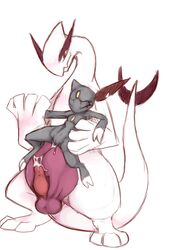 after_sex cum female lugia male mel_the_hybrid nude pokemon pokemon_(species) sneasel