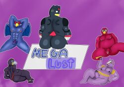 absurd_res accipitrid accipitriform anthro armored_armadillo ass avian bird capcom chastity_cage chastity_device chill_penguin cover cover_art cover_page dadaderex eagle genitals gold_(metal) group hi_res machine male mammal mega_man_(series) mega_man_x_(series) owl penguin penis rainy_turtloid reptile robot scalie sitting sitting_on_ground storm_eagle storm_owl tortoise turtle