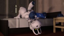 16:9 1boy 3d_(artwork) abs absurd_res animal_humanoid anthro bed bedroom big_penis bodily_fluids bone casual_nudity clothing digital_media_(artwork) dry_bones erection furniture gaming gaming_console genital_fluids genitals gloves glowing glowing_eyes handwear hi_res huge_cock humanoid koopa logdoesrenders lying male male_only mario_(series) muscular muscular_male nintendo nintendo_switch_lite nude nude_anthro paradise_(logdoesrenders) penis precum raining reptile scalie scalie_humanoid shell shell-less skeleton solo source_filmmaker_(artwork) tail thick_thighs turtle undead upside-down widescreen