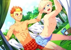 2boys abs aggressive ahe_gao anal anal_insertion anal_orgasm anal_sex animated anime anime_style aqua_eyes arched_back arms_up athletic athletic_male bare_shoulders bending_over bent_over blonde_hair blue_eyes bottomless camp_buddy chest climax closed_eyes clothing completely_naked completely_naked_male completely_nude completely_nude_male cum cum_drip cum_in_ass cum_inside cum_on_body cumming cumming_from_anal_sex cumming_inside cumming_together cumming_while_penetrated cumming_while_penetrating cumshot cute cute_expression cute_eyes cute_face cute_male deep_penetration ejaculating_while_penetrated ejaculation erect_penis erect_while_penetrated erection eyes_rolling_back from_behind from_behind_position fucked_from_behind fucked_into_submission fucked_senseless fucked_silly gay gay_anal gay_domination gay_male gay_sex genital_fluids genitals hairless half-closed_eyes hands-free handsfree_ejaculation hires hunter_springfield looking_pleasured looking_up male male/male male_focus male_only male_penetrated male_penetrating_male medium_hair mikkoukun moan moaning moaning_in_pleasure multicolored_hair muscular muscular_male naked naked_male narrowed_eyes nervous nipples nude nude_male open_mouth orgasm orgasm_face orgasm_from_anal outdoor_nudity outdoor_sex outdoors outside pale pale-skinned_male pale_body pale_skin penetration penetration_from_behind penis penis_in_ass penis_out petite petite_body pleasure_face pleasured precum presenting presenting_ass presenting_hindquarters red_hair rolling_eyes seductive sex sex_from_behind sexy short_hair shorts shy skinny skinny_male slender_body slim smaller_male smaller_penetrated smooth_balls smooth_penis smooth_skin smooth_skinned_male spread_legs spreading sticking_out_tongue submissive submissive_male sweat sweatdrop sweating sweaty sweaty_body taiga_akatora tan tan_body tan_skin teal_hair teenager teeth teeth_showing thighs thrusting thrusting_into_ass tongue tongue_out topless twink twink_penetrated uncensored uncircumcised video_game_character video_games white_skin yaoi yellow_hair young