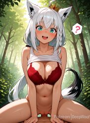 shirakami fubuki from hololive by deepwoof