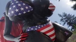 big_breasts bikini breasts cleavage emiliafert female furry huge_breasts macro pokemon pokemon_(species) tagme thick_thighs wide_hips zoroark