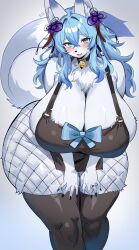 arctic_fox fishnet fishnet_legwear fishnets fox hyper_ass kakuteki11029 legwear lily_mari thighhighs