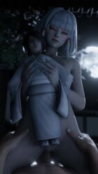 1080p 1boy 1girls 3d 3d_render animated at_night bbafterdark100 bouncing bouncing_breasts clitoral_hood clitoris cowgirl_position doll erection extremely_large_filesize fatal_frame fatal_frame_5 female full_moon ghost ghost_girl h264_(codec) hands_on_hips has_audio hetero_sex high_resolution large_filesize lazyprocrastinator limited_visibility looking_at_viewer male male_pov moaning moon mp4 navel nude nude_female outdoors pale-skinned_female pov pov_only pussy red_eyes riding riding_penis sex shaved_pussy shiragiku_(fatal_frame) short_hair small_breasts smaller_female smile smiling sound spread_legs straddling straight uncensored vagina vaginal_penetration video white_hair