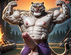 1boy 1male ai_generated anthro armpits balls bara big_balls big_muscles big_nipples big_penis booster_rex daddy dreamworks erect_nipples erect_penis erection feline furry gay grey_body grey_fur grey_skin hairy hairy_armpits hairy_male huge_balls huge_cock huge_muscles huge_nipples kung_fu_panda kung_fu_panda_(movie) leopard looking_at_viewer male male_only muscles muscular muscular_anthro muscular_male nipples nsfw paramount_pictures penis tai_lung_(kung_fu_panda) veiny_penis yaoi yiff