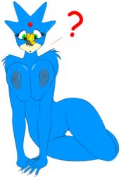 breasts butterfly duck fins golduck green_eyes huge_breasts pokemon pokemon_(species) wide_hips zp92