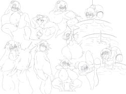 cookie_run croissant_cookie huge_breasts huge_cock lactation opqhlak overstimulated pussy tagme uncolored