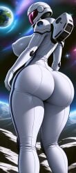 ai_generated ass_focus big_ass big_breasts bubble_butt space spacesuit thick_thighs thighs