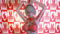 3d android asian asian_female bleached bleached_clothing bleaching_pov breasts exposed_breasts headband heart_necklace hoop_earrings large_breasts necklace nier nier:_automata nier_(series) nipple_piercings nipples nipples_visible_through_clothing original original_artwork qoh queen_of_hearts queen_of_hearts_tattoo robot short_hair solo solo_female solo_focus tattoo tattoos tattoos_everywhere transparent transparent_clothes transparent_clothing virt-a-mate virtamate visible_nipples white_hair yorha_2b