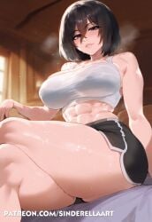 abs ai_generated attack_on_titan big_breasts big_breasts breasts_bigger_than_head busty cleavage commission curvaceous female fit fit_female huge_breasts large_breasts mikasa_ackerman muscular muscular_female patreon patreon_url patreon_username shingeki_no_kyojin sinderellaart thick thick_legs thick_thighs voluptuous voluptuous_female