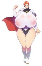 big_ass big_breasts character_request female hyper_ass hyper_breasts sasaki666 superhero superhero_costume superheroine tagme tagme_(character) twitter_link