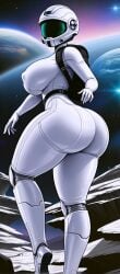 ai_generated big_ass big_breasts bubble_butt covered_nipples puffy_nipples round_ass space spacesuit thick_ass thick_thighs